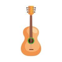 guitar instrument musical isolated icon vector