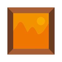 square picture decoration isolated icon vector