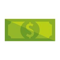 bill money cash isolated icon vector