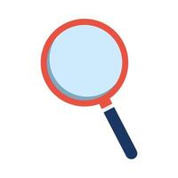 magnifying glass instrument isolated icon vector