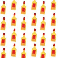 Isolated mexican tequila bottles background vector design