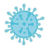 Partícula virus covid 19 icono aislado vector