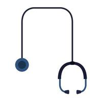 stethoscope cardio device isolated icon vector