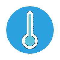 thermometer temperature measure isolated icon vector