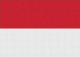 Illustration of the national flag of Indonesia photo