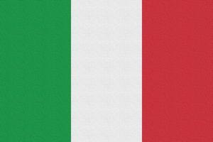 Illustration of the national flag of Italy photo