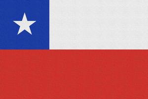 ilustración de la bandera nacional de chile foto