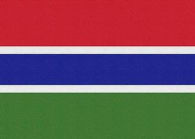 Illustration of the national flag of Gambia photo