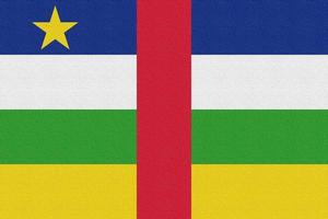 Ilustración de la bandera nacional de la República Centroafricana. foto