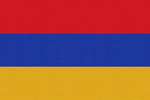 Illustration of the national flag of Armenia photo