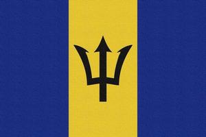 Illustration of the national flag of Barbados photo