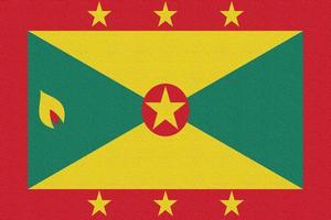 Illustration of the national flag of Grenada photo