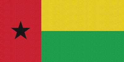 Illustration of the national flag of Guinea Bissau photo