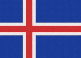 Illustration of the national flag of Iceland photo