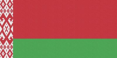 ilustración de la bandera nacional de bielorrusia foto