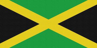 Illustration of the national flag of Jamaica photo