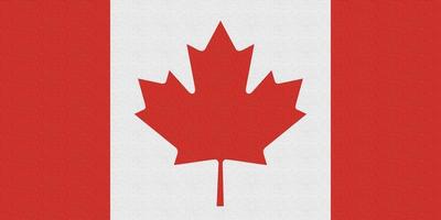 Illustration of the national flag of Canada photo