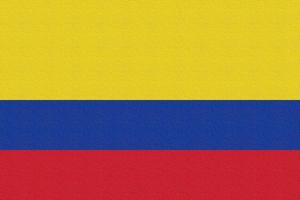 Illustration of the national flag of Colombia photo