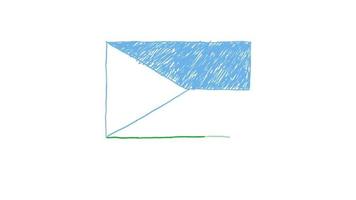 Djibouti Marker or Pencil Color Sketch Animation video