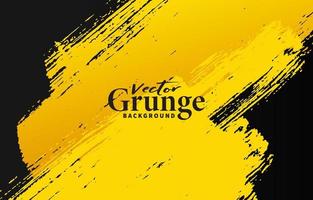 Fondo abstracto grunge diseño amarillo y negro vector