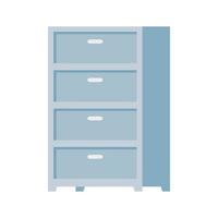 drawer furniture decoration isolated icon vector