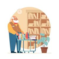 Library Staff Concept vector