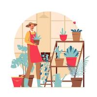 jardinero agrícola como hobby vector