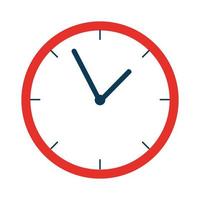 clock wall time isolated icon vector