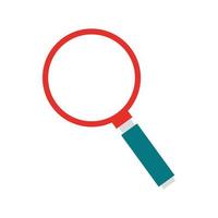 magnifying glass instrument isolated icon vector