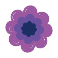 Diseño vectorial de icono de flor aislada vector