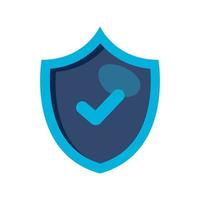 shield with check mark of security system vector design