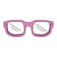 cute eyeglasses vision optical icon vector