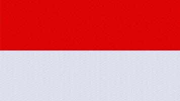 Indonesia national flag image vector with waving lines pattern.