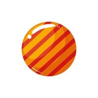 delicious candy circular isolated icon vector