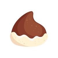 delicious chocolate chip isolated icon vector