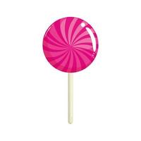 sweet lollipop yummy isolated icon vector