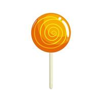 sweet lollipop yummy isolated icon vector