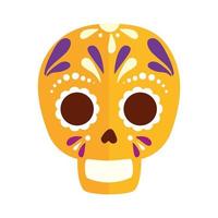 Isolated mexican skull vector design