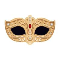 elegant mask fantasy isolated icon vector
