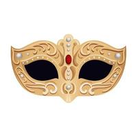 elegant mask fantasy isolated icon vector