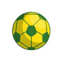 deporte, pelota, fútbol, aislado, icono vector