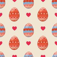 colorful easter egg seamless vector design