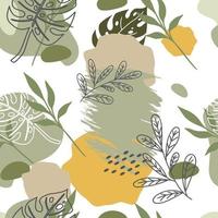 Nature beautiful seamless pattern design for decorating, wallpaper, wrapping paper, fabric, backdrop and etc. vector