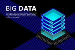 Artificial intelligence micro chip illustration. Quantum computing. PC mainboard illustration background vector