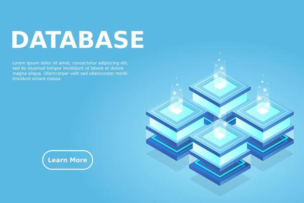 Server room isometric, Cloud storage data, Data center, Big data processing and computing technology
