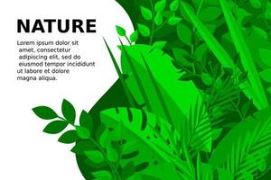 diseño de vector de hojas tropicales de verano de moda