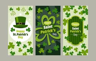 Saint Patricks Banner Collection vector