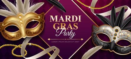 Mardi Gras Party Background vector