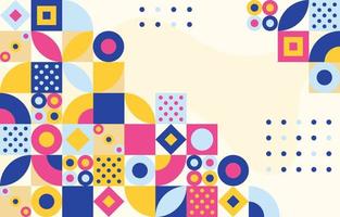 Abstract Geometric Dot and Square concept vector