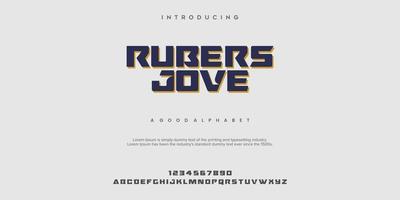 RUBERS JOVE Abstract Fashion font alphabet vector